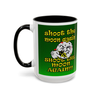 shoot the moon again - Accent Mug (logo green)
