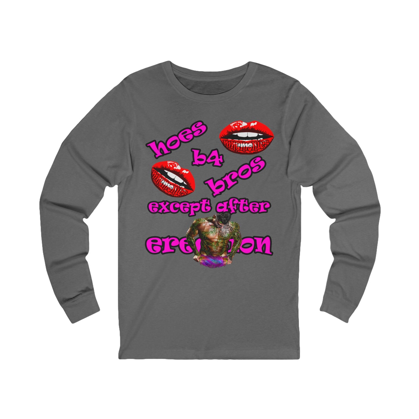 hoes b4 bros - Unisex Jersey Long Sleeve Tee