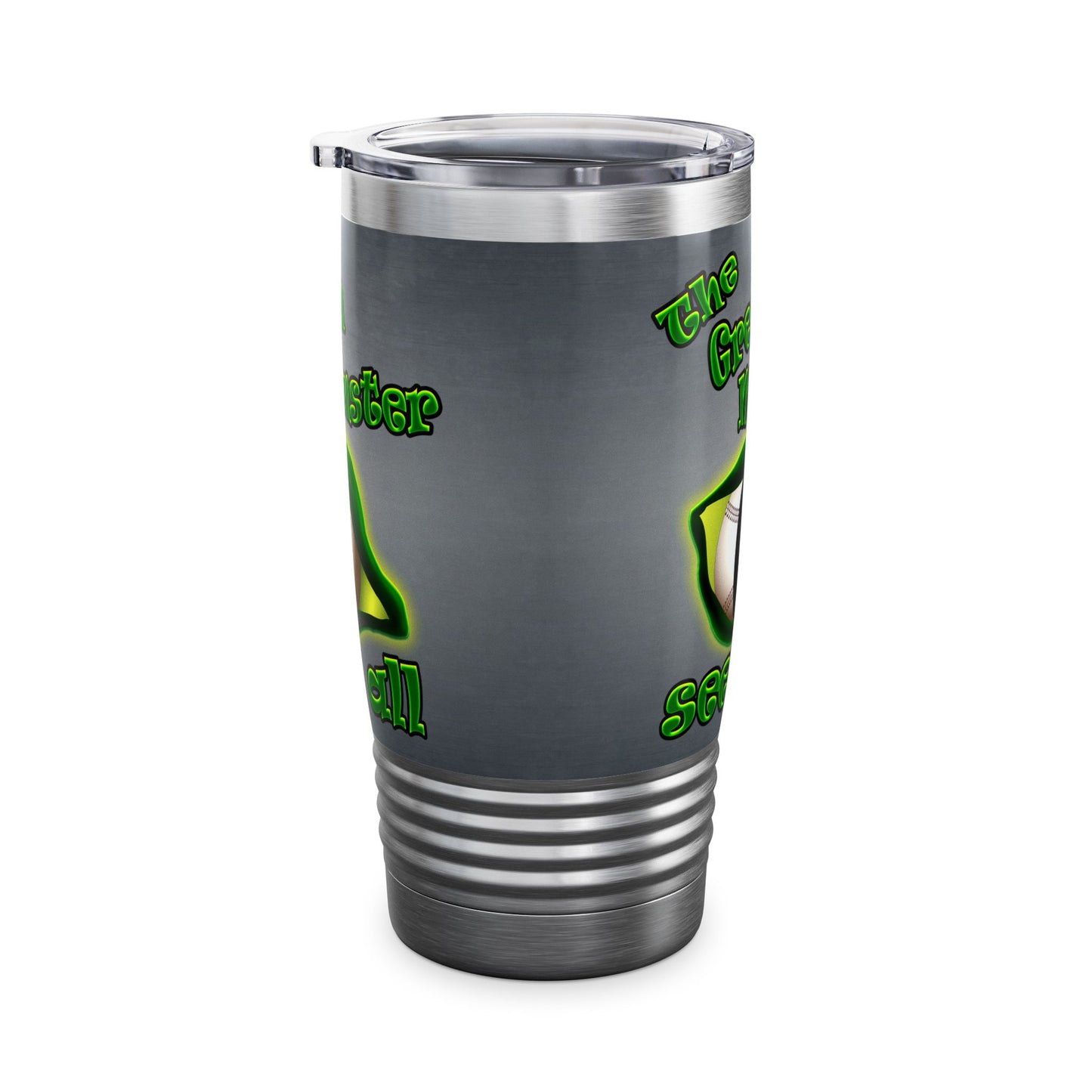 green monster - Ringneck Tumbler, 20oz (grey-light grey)