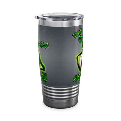 green monster - Ringneck Tumbler, 20oz (grey-light grey)