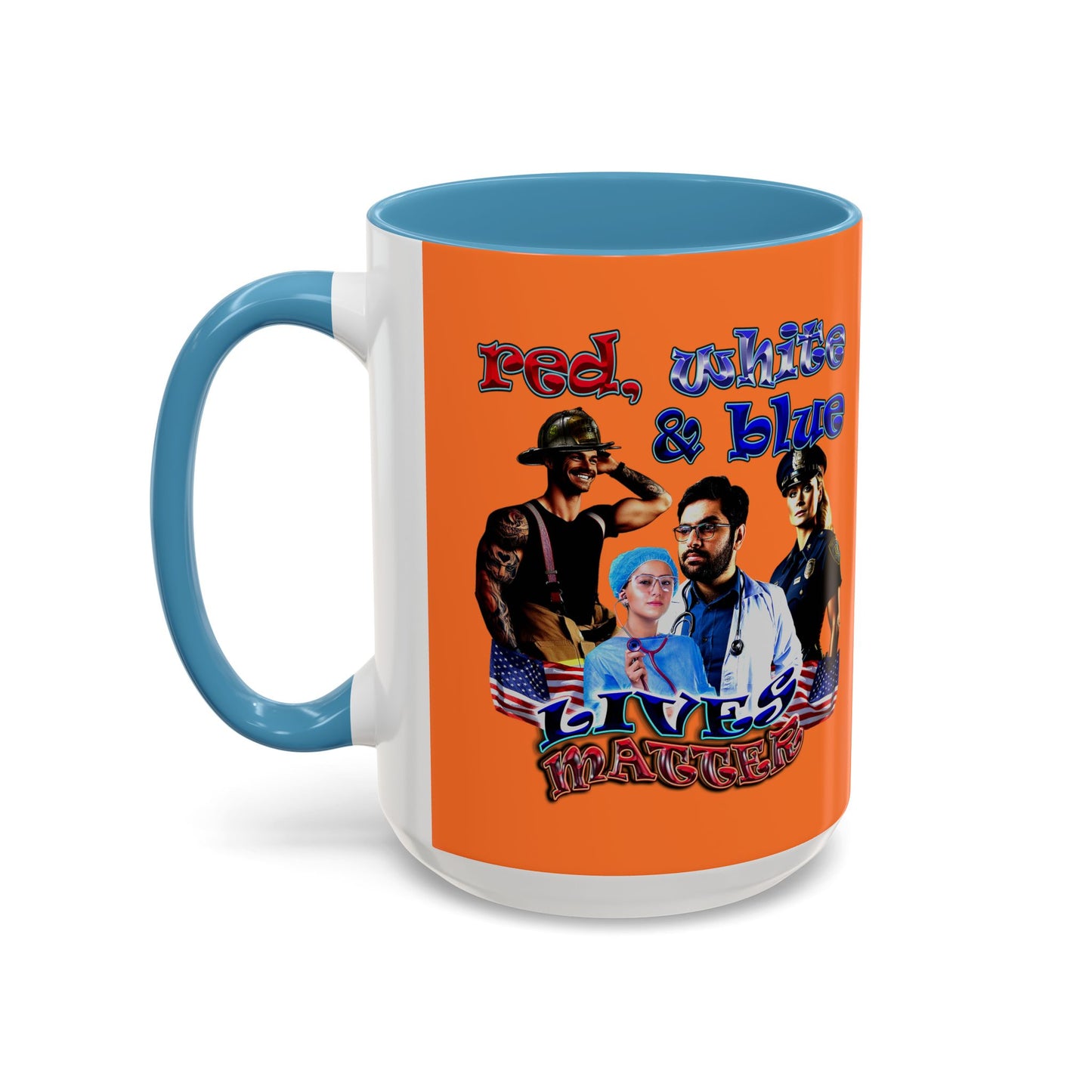 rw&b lives matter - Accent Mug (crusta)