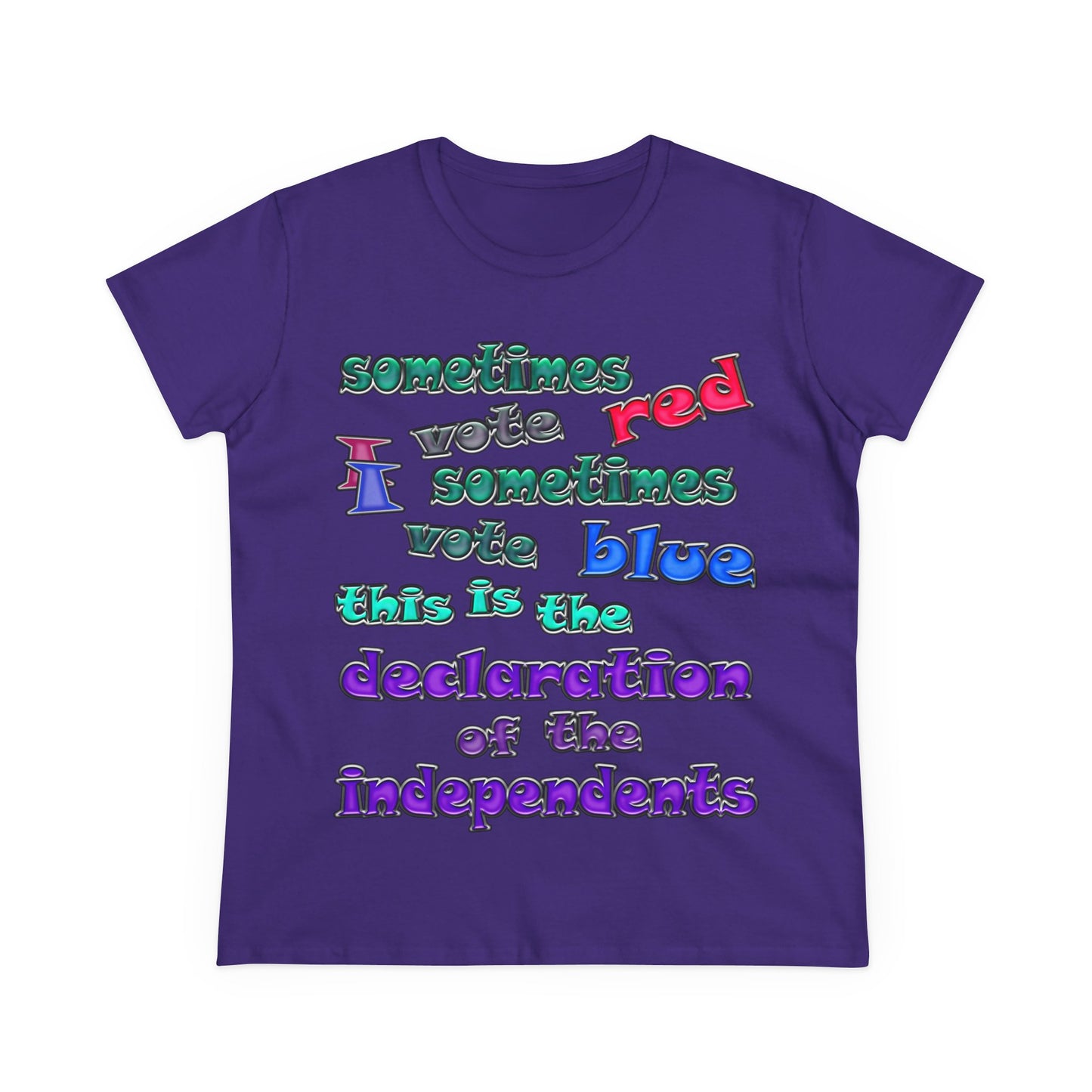 declaration of the independents - Women's Midweight Cotton Tee
