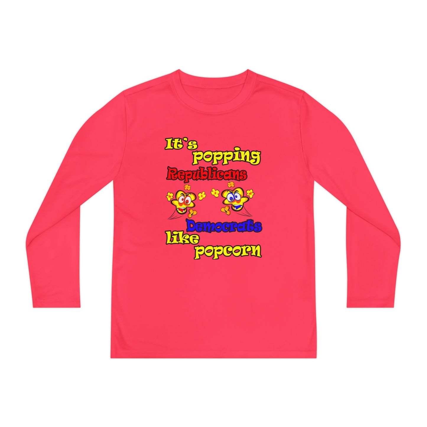 popping like popcorn - Youth Long Sleeve Competitor Tee