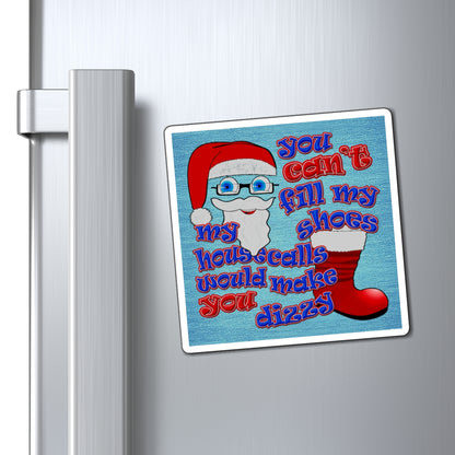 santa's shoes - Magnets - (faded blue)