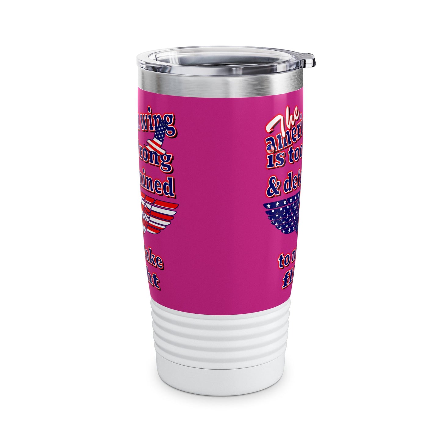 american wing - Ringneck Tumbler, 20oz (pink)