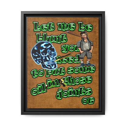 og - framed canvas art (brown papyrus)