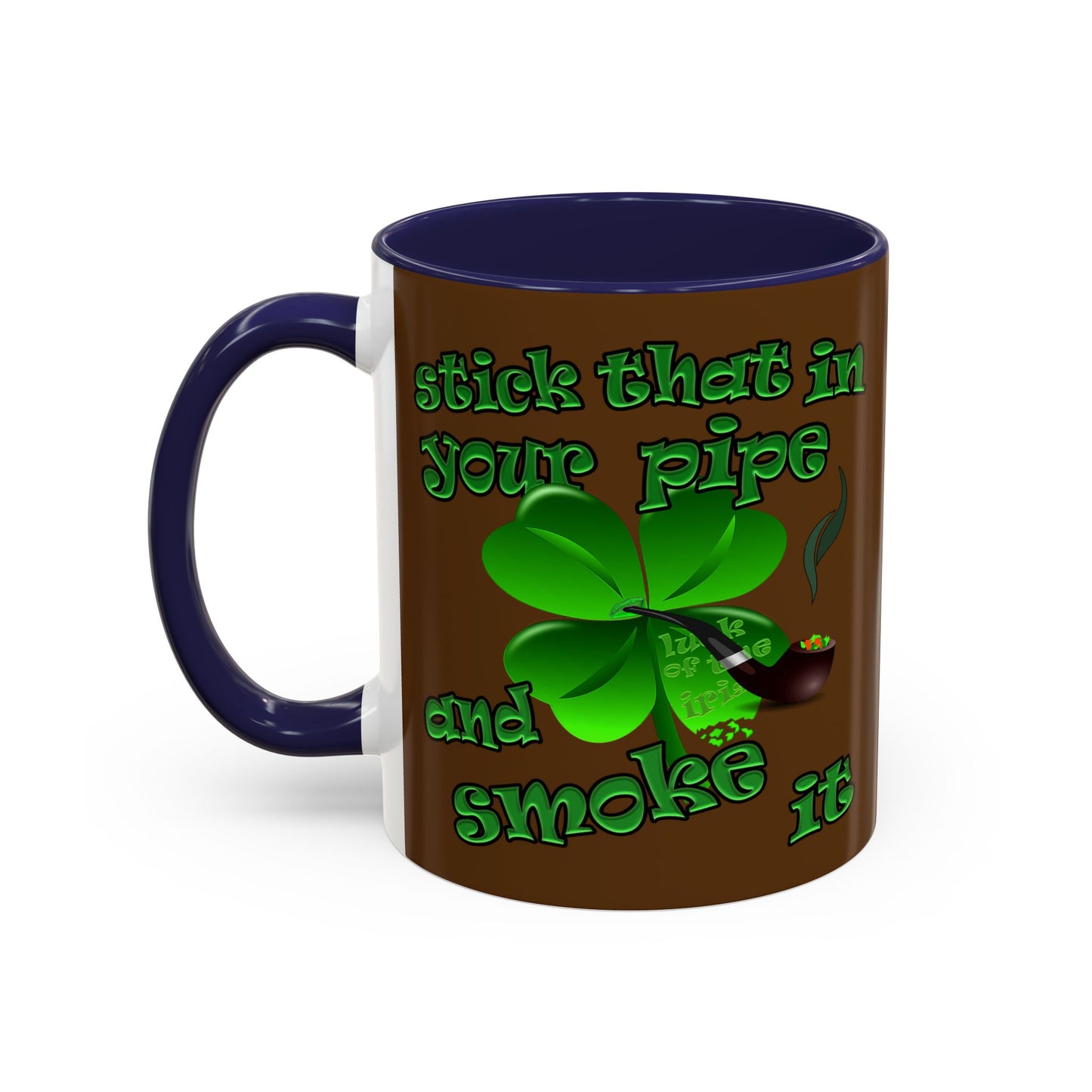 celtics logo - Accent Mug (brown)