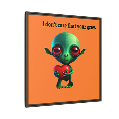 I don't care that your grey - framed canvas art (crusta)