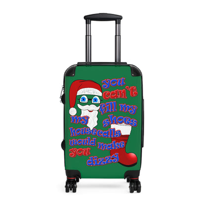 santa's shoes - Suitcase (dark green)