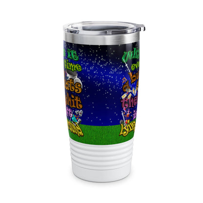 the bum's shit - Ringneck Tumbler, 20oz ('snoops' background)