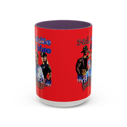 rw&b lives matter - Accent Mug (red)