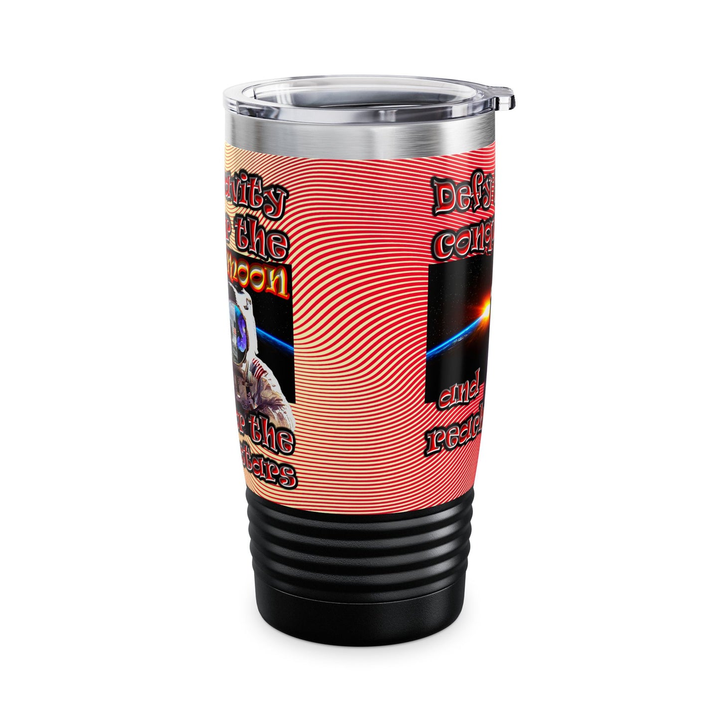 defy conquer reach - Ringneck Tumbler, 20oz (yellow-orange wave)