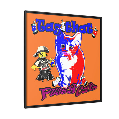 tag that - framed canvas art (crusta)