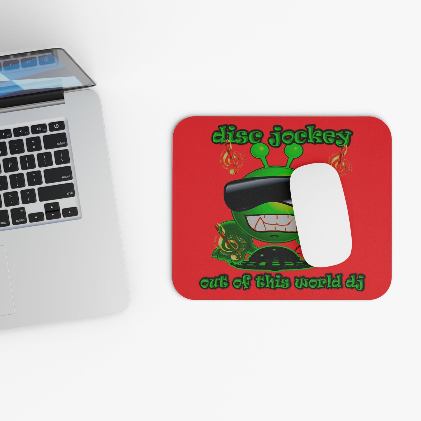 disc jockey - Mouse Pad (Rectangle) (red)