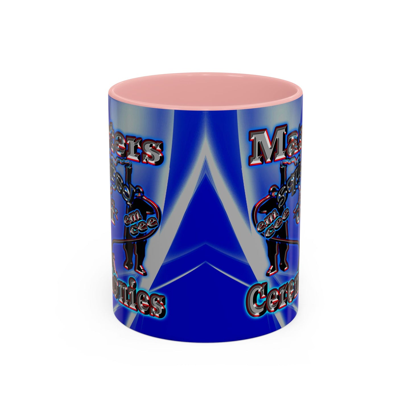 em cee squared - Accent Mug (blue-white wave)