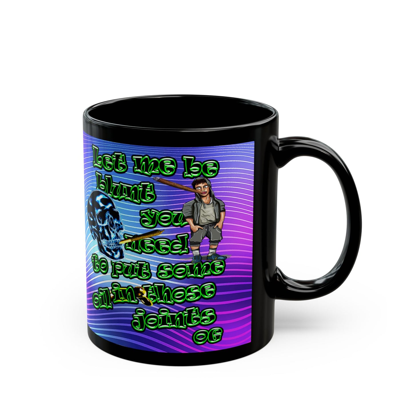 og - Black Mug (purple wave)