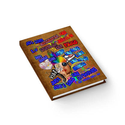 drop the beat - journal-lined (brown papyrus)