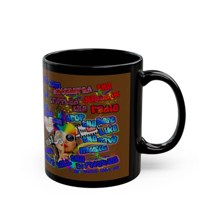 drop the beat - Black Mug (brown)