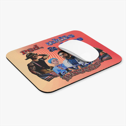 rw&b lives matter - Mouse Pad (Rectangle) (yellow-orange wave)