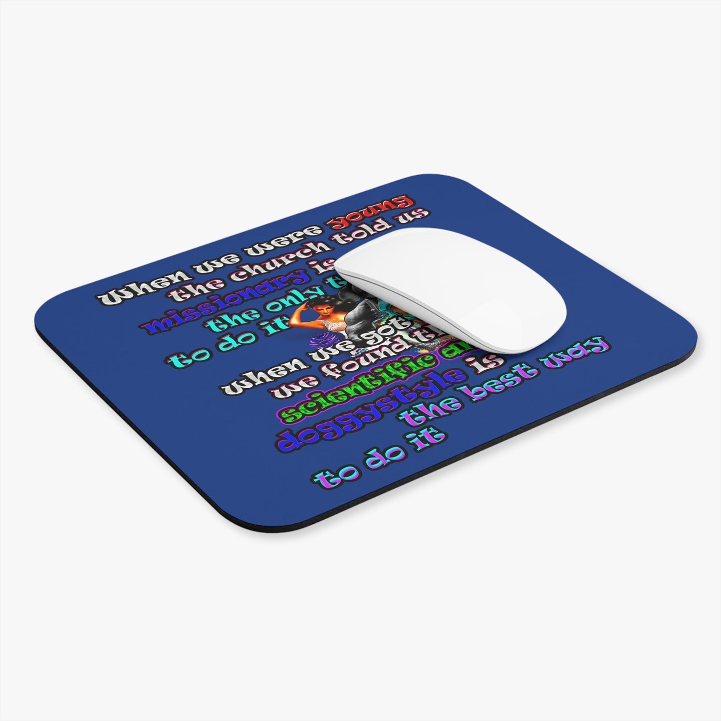 doggystyle - Mouse Pad (Rectangle) (dark blue)