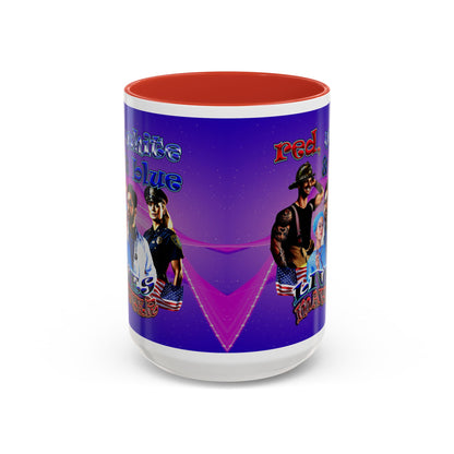 rw&b lives matter - Accent Mug (purple-pink wave)