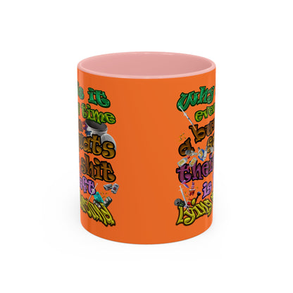 the bum's shit - Accent Mug (crusta)