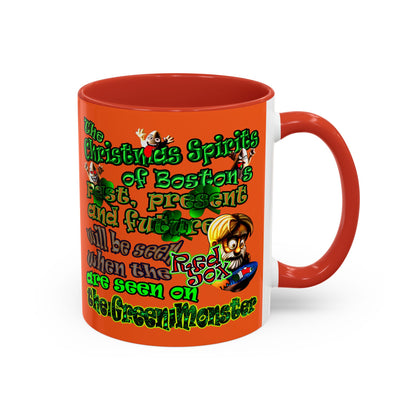 christmas spirits of boston - Accent Mug (orange)