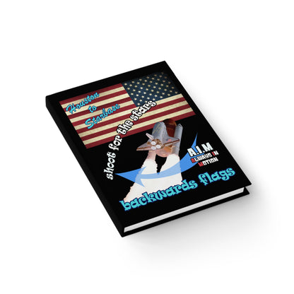 shoot for the stars - journal-lined (black)