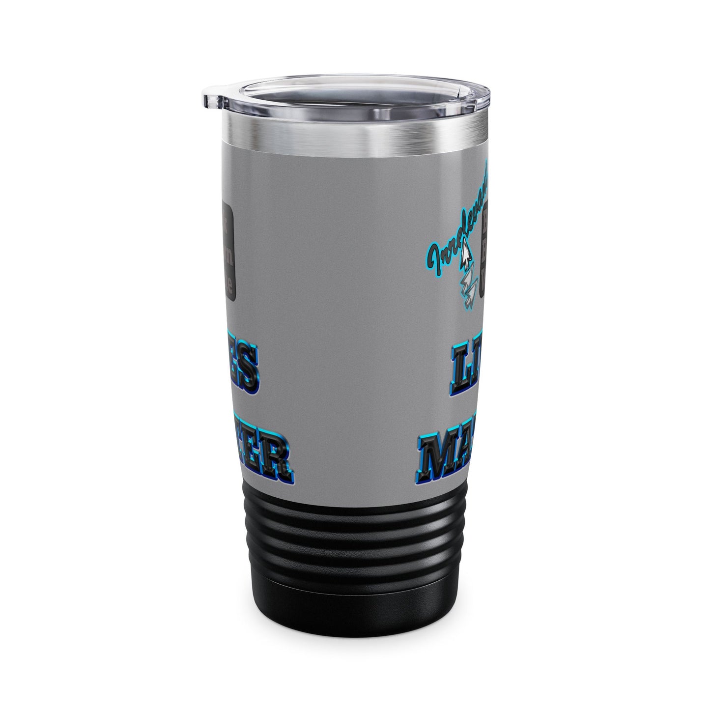 irrelevant - Ringneck Tumbler, 20oz (grey)