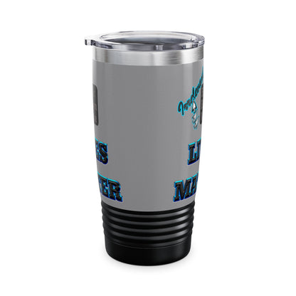 irrelevant - Ringneck Tumbler, 20oz (grey)
