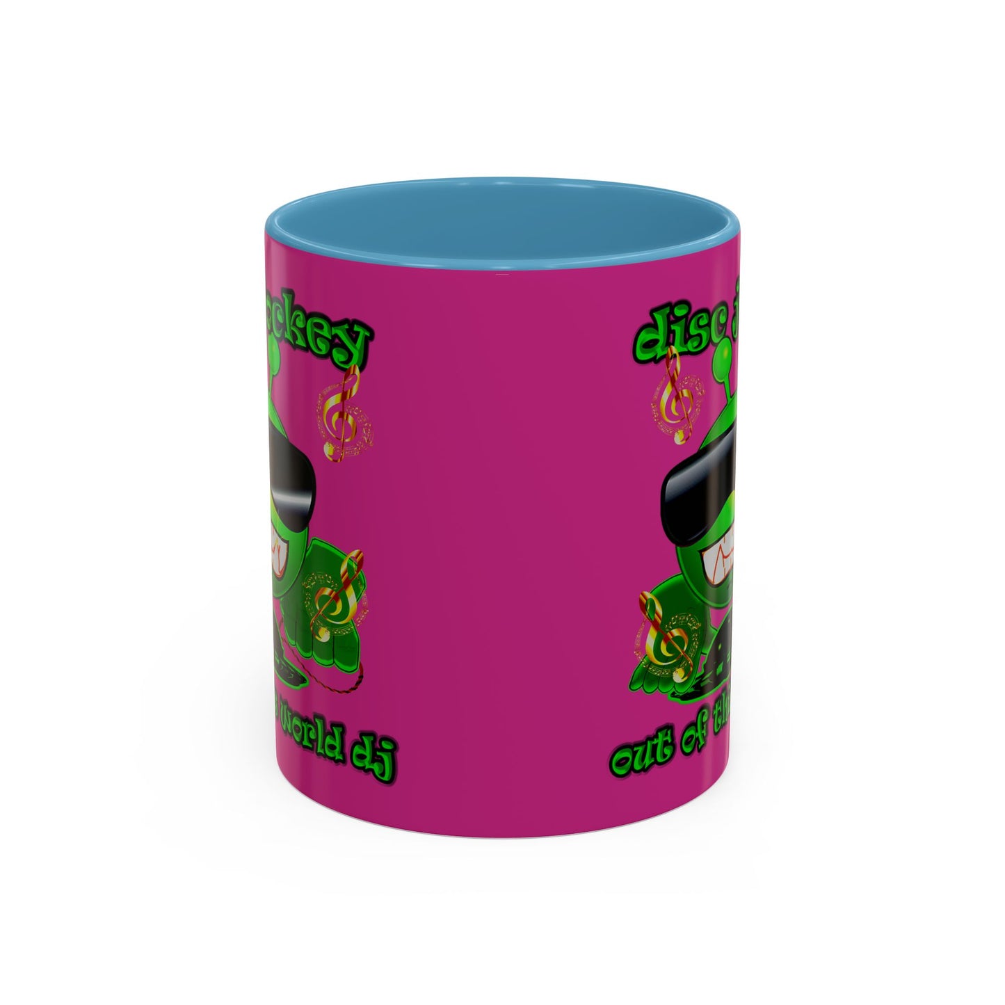 disc jockey - Accent Mug (pink)