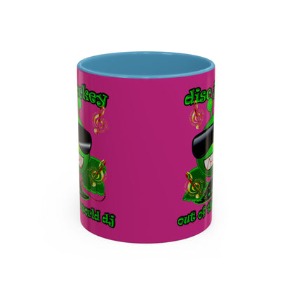 disc jockey - Accent Mug (pink)