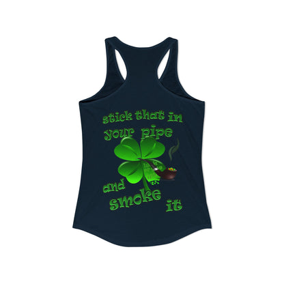 celtics logo - Women's Ideal Racerback Tank