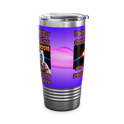 defy conquer reach - Ringneck Tumbler, 20oz (purple-pink wave)