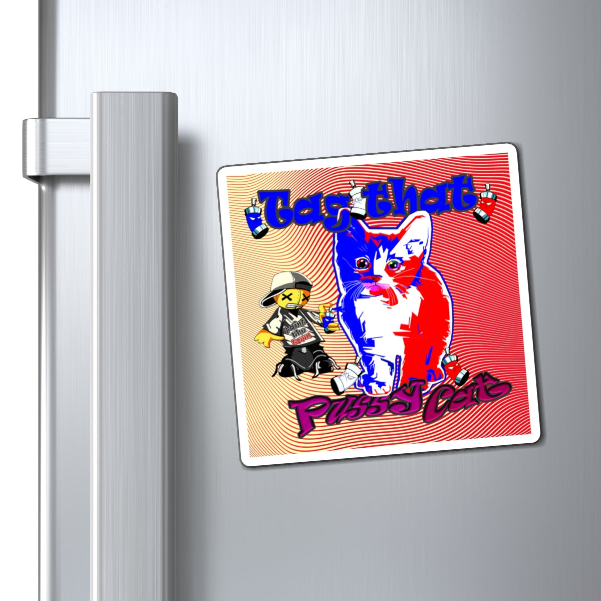 tag that - Magnets - (yellow-orange wave)