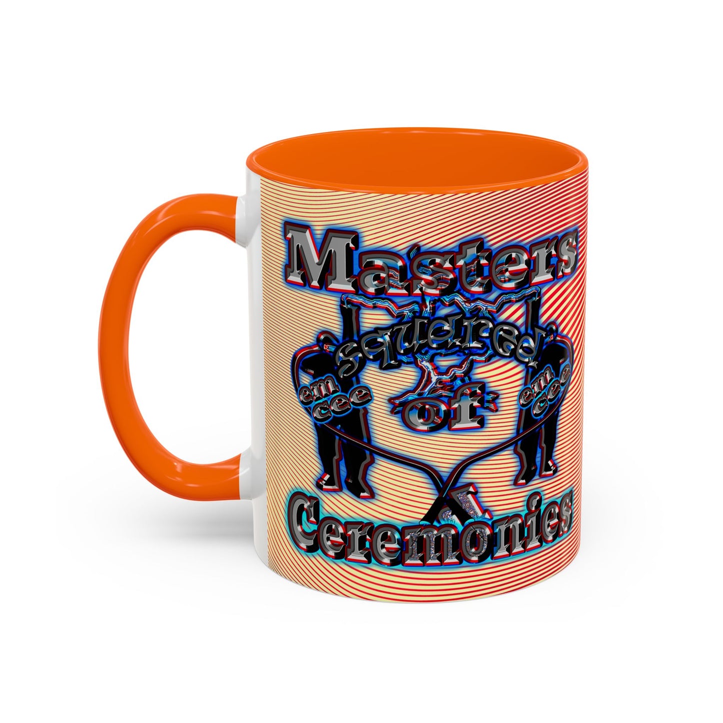 em cee squared - Accent Mug (yellow-orange wave)