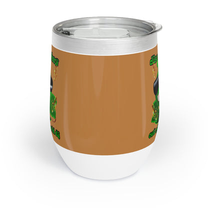 disc jockey - Chill Wine Tumbler (light brown)