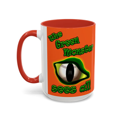 green monster - Accent Mug (orange)