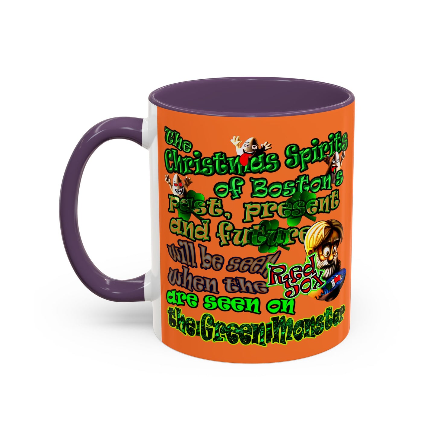 christmas spirits of boston - Accent Mug (crusta)