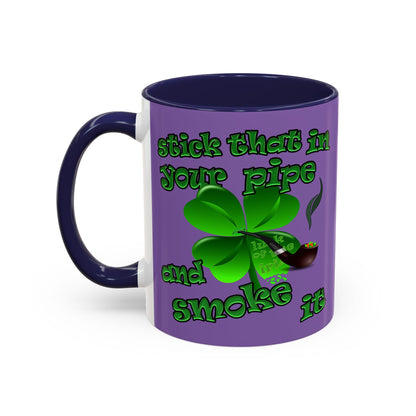 celtics logo - Accent Mug (light purple)