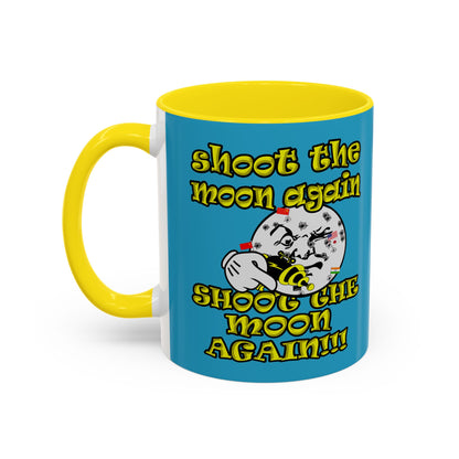 shoot the moon again - Accent Mug (turquoise)