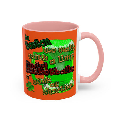 celtics logo - Accent Mug (orange)