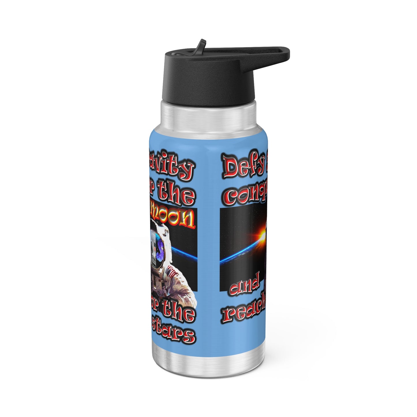 defy conquer reach - Gator Tumbler, 32oz (light blue)