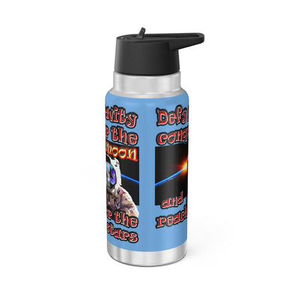 defy conquer reach - Gator Tumbler, 32oz (light blue)