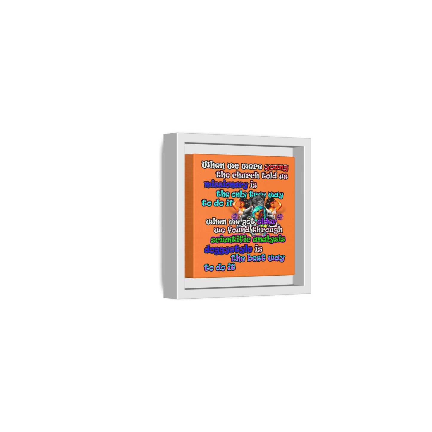 doggystyle - framed canvas art (crusta)