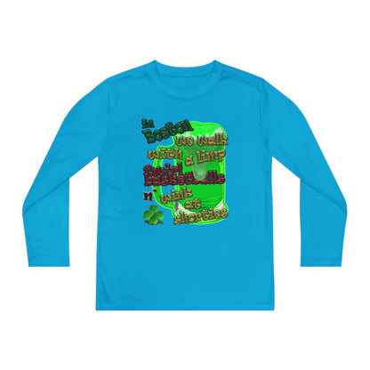 celtics logo - Youth Long Sleeve Competitor Tee