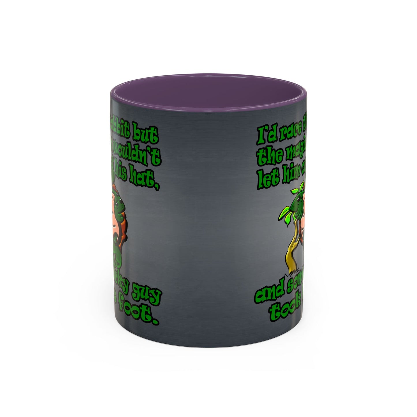 turtle race - Accent Mug (grey-light grey)