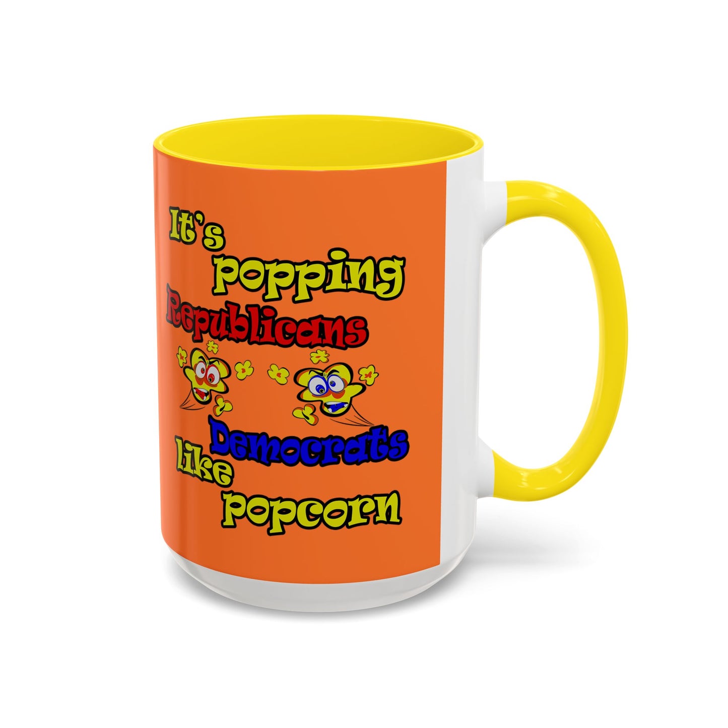 popping like popcorn - Accent Mug (crusta)