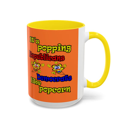 popping like popcorn - Accent Mug (crusta)