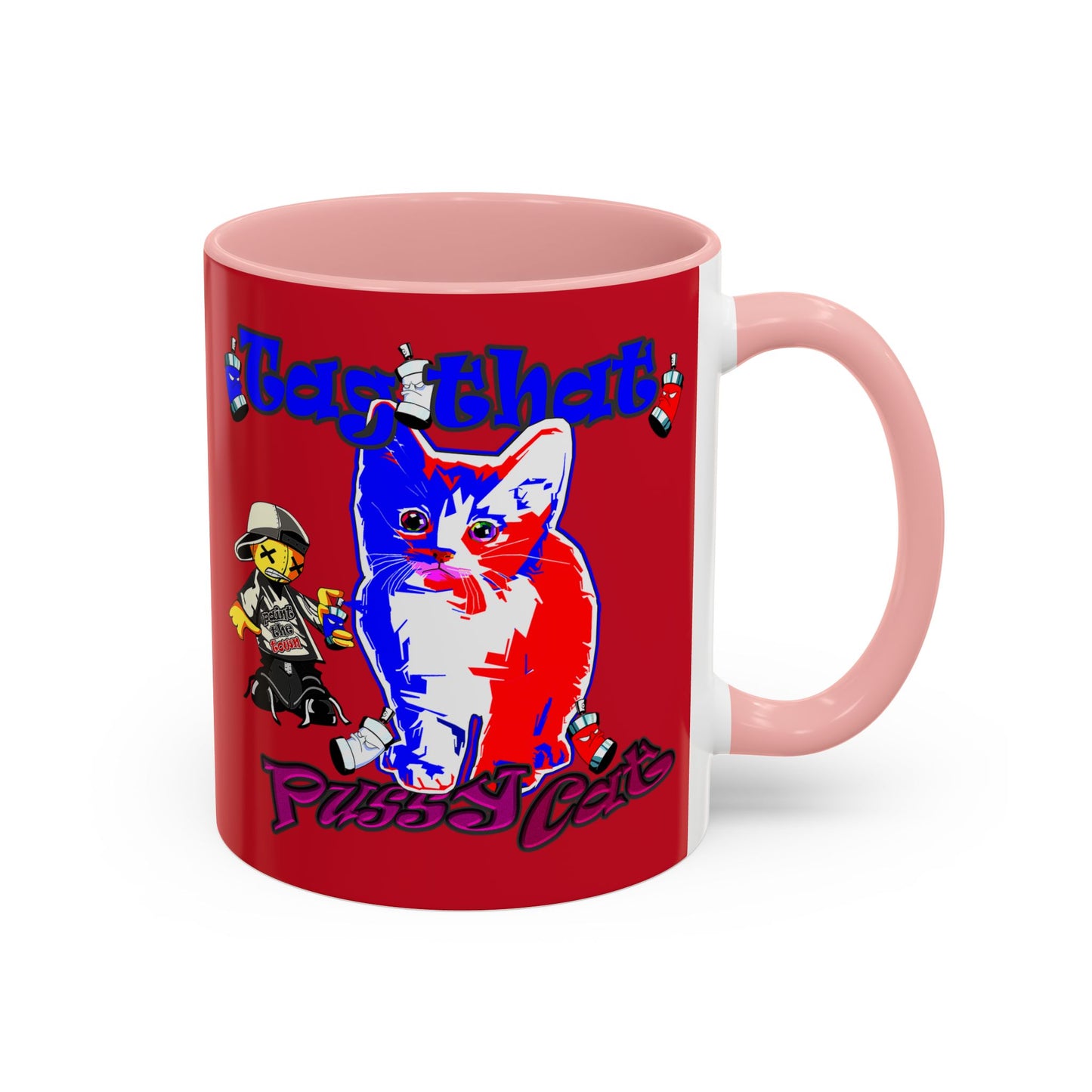 tag that - Accent Mug (dark red)